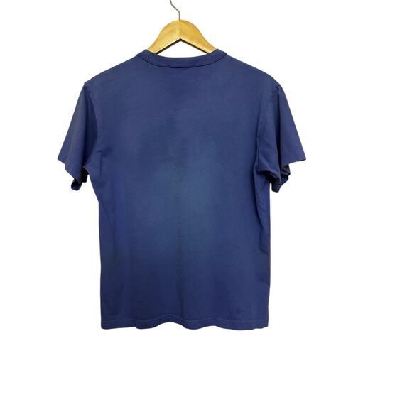 Versace Jeans Couture royal blue cotton t-shirt with a logo print - Picture 2 of 4